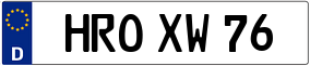 Truck License Plate